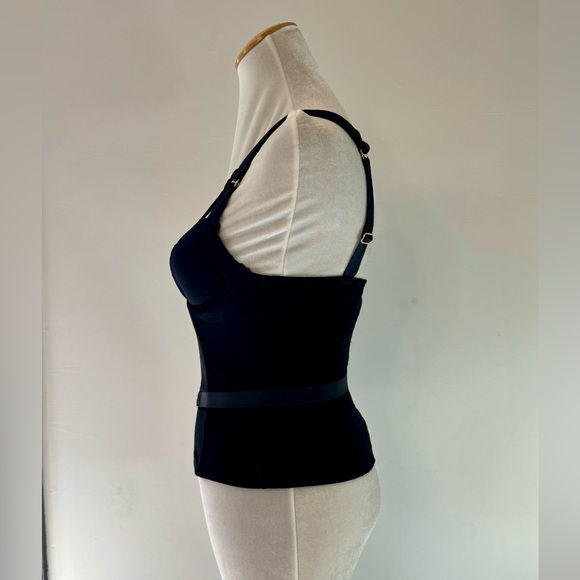 NWOT! Black Velvet Bustier - Picture 4 of 15